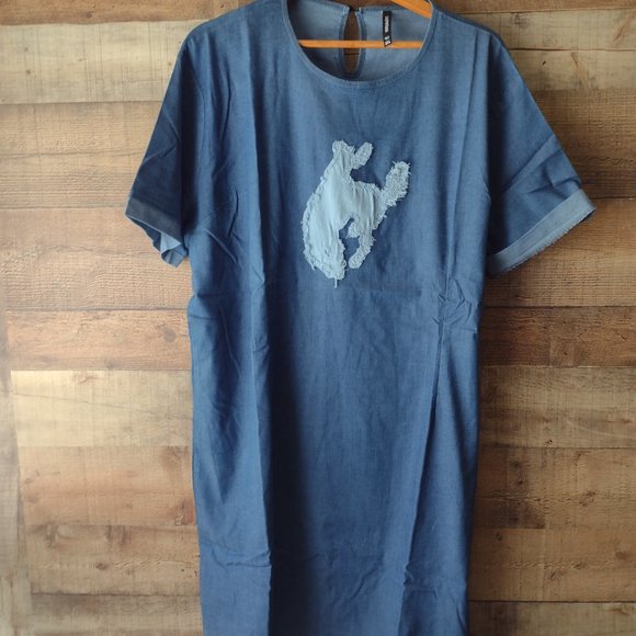 Crazy train dress denim xl nwt - Picture 3 of 3